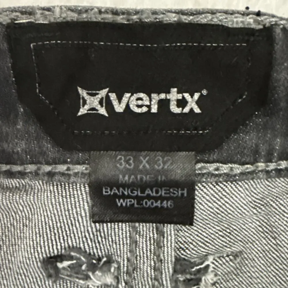 Vertx Defiance Jeans Mens 33x32 Gray Tactical Stretch Coolmax Denim Pants
